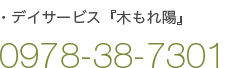 デイサービス 『木もれ陽』 0978-38-7301